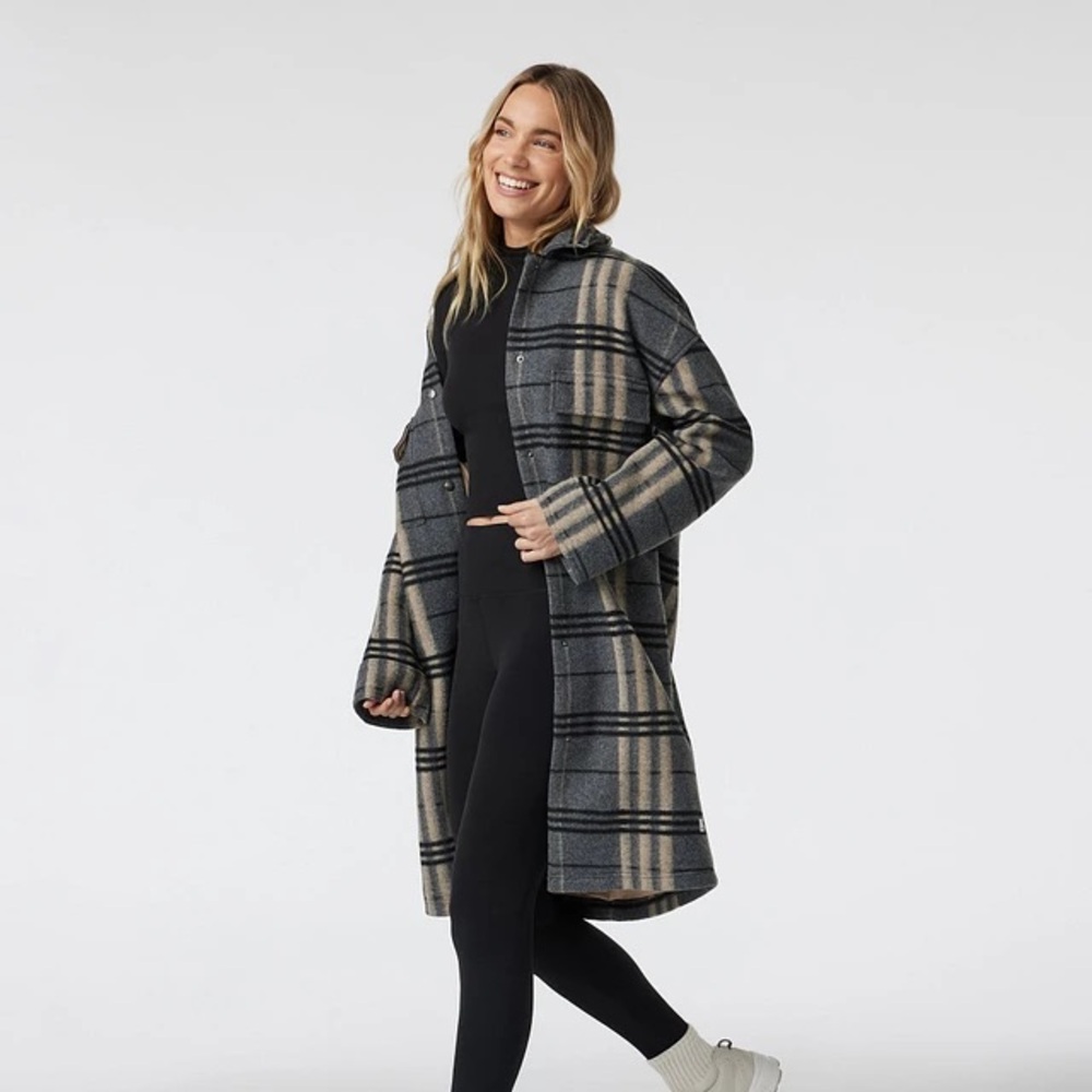 NEW Vuori Ballard Coat in Charcoal